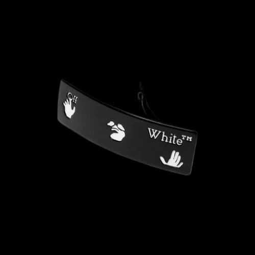 Off-White Logo Hair Clip 'Black/White'