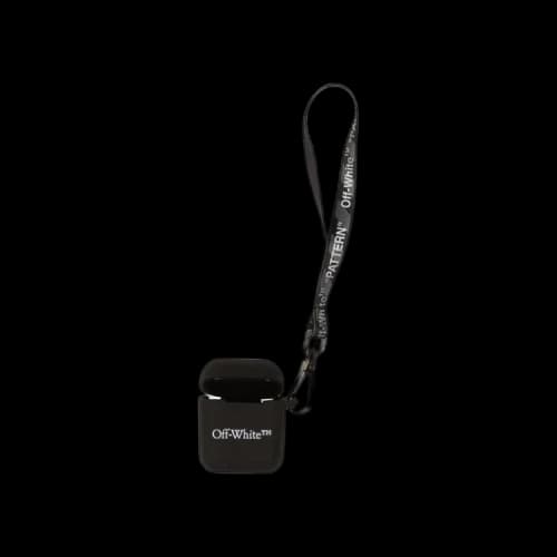 Off-White Logo Airpods Case 'Black'
