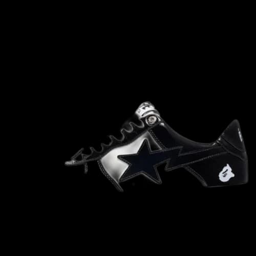 A Bathing Ape Bape STA Low 'Black White'