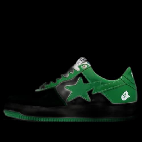 A Bathing Ape Bape STA Low 'Green White'