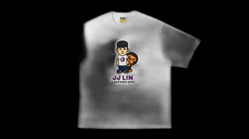 BAPE X JJ Lin Baby Milo T-shirt White