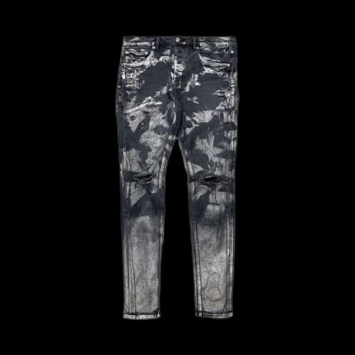 PURPLE BRAND Hickory Overdye Skinny Jeans 'Antracite'
