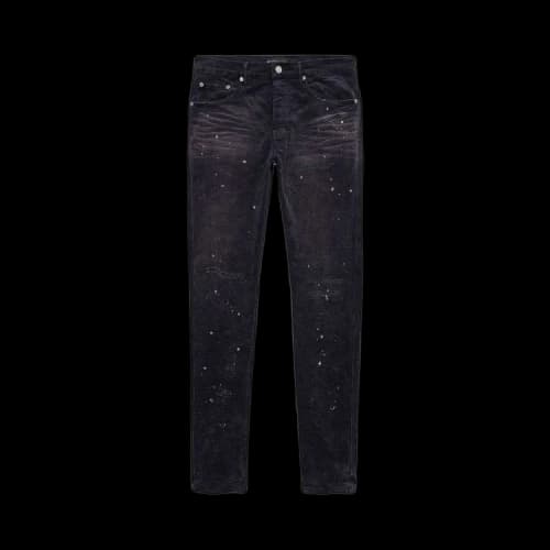 PURPLE BRAND 3 Needle Wash Repair Jeans 'Black'