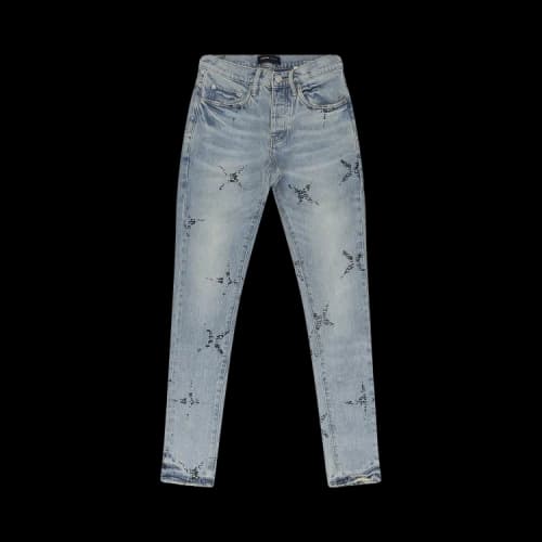 PURPLE BRAND Star Monogram P001 Skinny Jeans 'Blue'