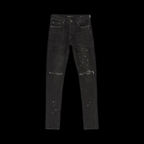 Purple Brand Black Over Spray Core Jeans Black