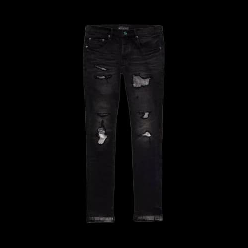 PURPLE BRAND Vintage Holographic Repair Jeans 'Black'