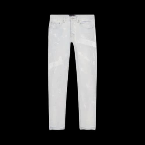 PURPLE BRAND Sprayed Reflective Paint Skinny Jeans 'Denim'