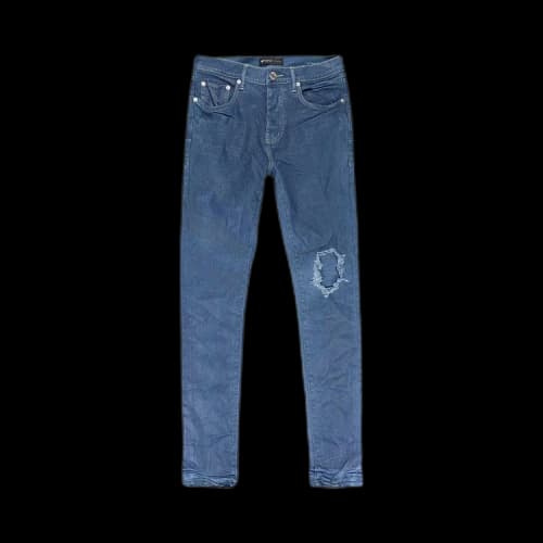 PURPLE BRAND Deep Contrast Stitch Skinny Jeans 'Blue'