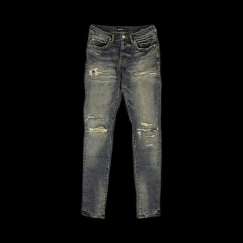PURPLE BRAND Repair Slim Fit Jeans 'Indigo'