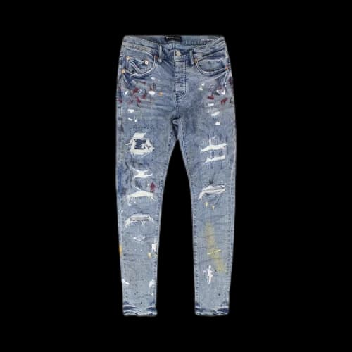 PURPLE BRAND Paint Repair Jeans 'Indigo'