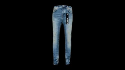 Purple Brand Faded Light Indigo Painter Jean Light Indigo