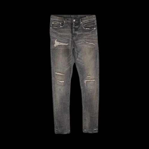 PURPLE BRAND Dirty Heavy Repair Jeans 'Grey'
