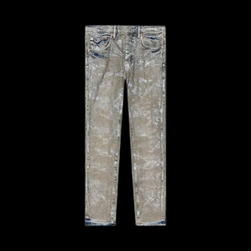 PURPLE BRAND Holograhpic Earth Jacquard Monogram Jeans 'Brown'