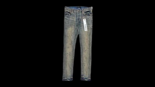 Purple Brand Industrial Worn Dirty Mid Jeans Indigo