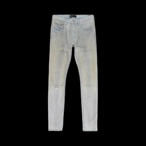 PURPLE BRAND Light Bleached With Front Insert Skinny Jeans 'Indigo'