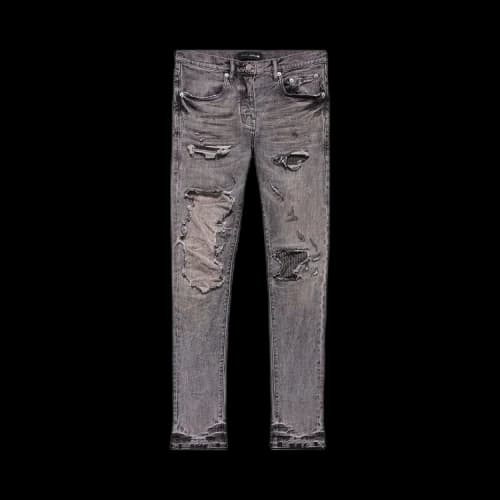 PURPLE BRAND Stitch Patch Repair Jeans 'Grey'