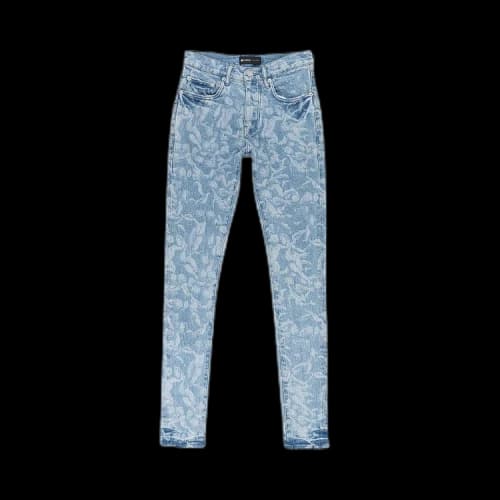 PURPLE BRAND Light Wash Cherub Laser Skinny Jeans 'Indigo'