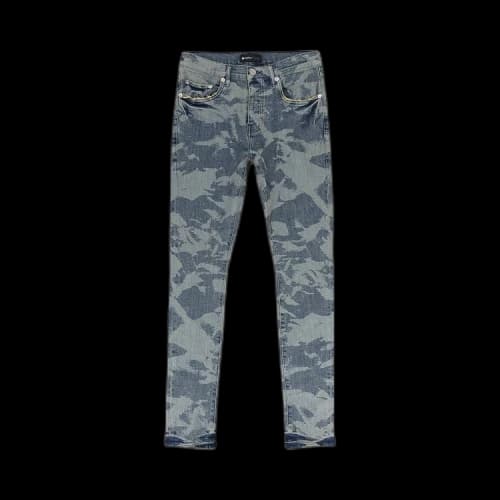 PURPLE BRAND Laser Wrinkled Skinny Jeans 'Indigo'