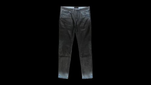 Purple Brand Skinny Black Coated Jeans Black