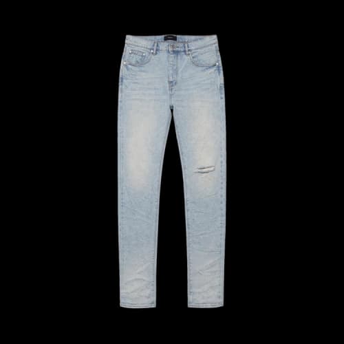 PURPLE BRAND Low Rise Skinny Granita Jean 'Light Indigo'