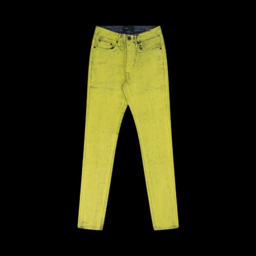 PURPLE BRAND Sulphur Skinny Paint Job Jeans 'Yellow'