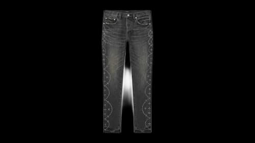 Purple Brand P001-STHW126 Skinny Twist Hotfix Jeans Black