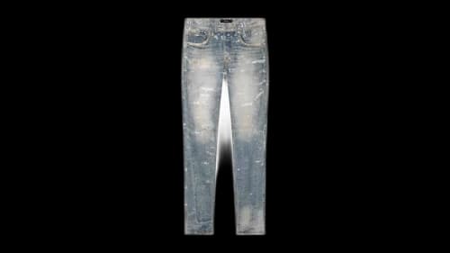 Purple Brand P001-SYPQ126 Skinny Printed Sequin Jeans Indigo