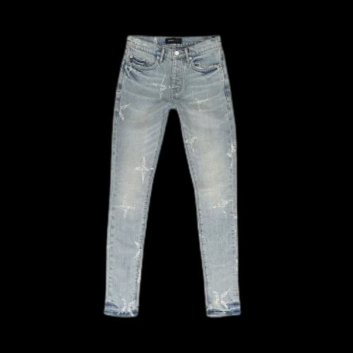 PURPLE BRAND Type Monogram Skinny Jeans 'Light Indigo'