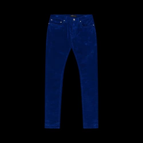 PURPLE BRAND Skinny Velours Flock 'Blue'