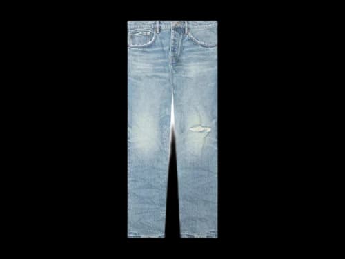 Purple Brand Vintage Knee Blowout Jeans Mid Indigo
