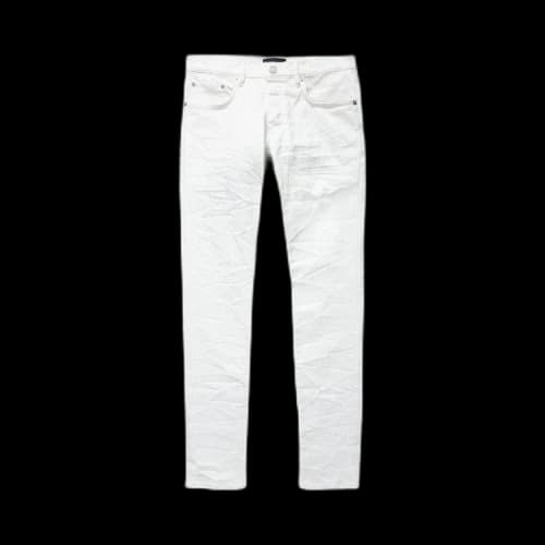 PURPLE BRAND Low Rise Skinny Jeans 'White Film/Monogram'