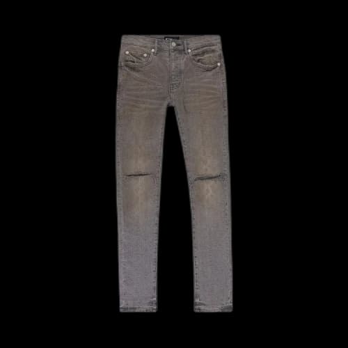 PURPLE BRAND Washed Jacquard Skinny Jeans 'Grey'