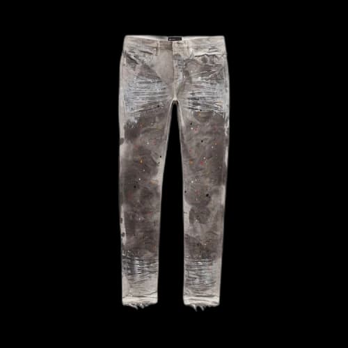 PURPLE BRAND Soft Wax Paint Pants 'White'