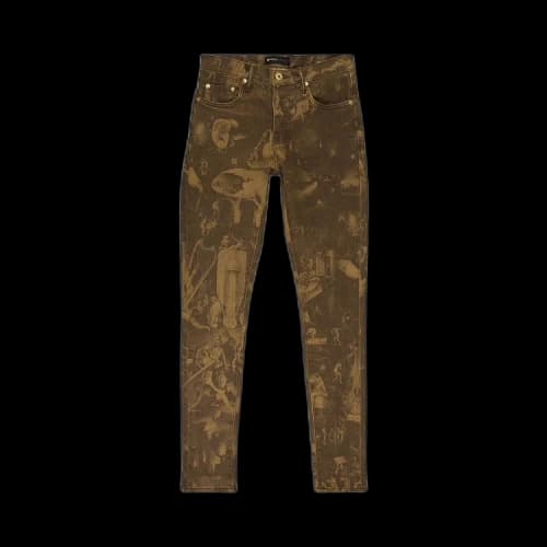 PURPLE BRAND Warm Earthly Delights Skinny Jeans 'Taupe'