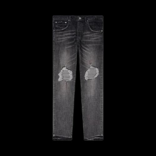 Purple Brand Grey Dirty Blowout Jean Black