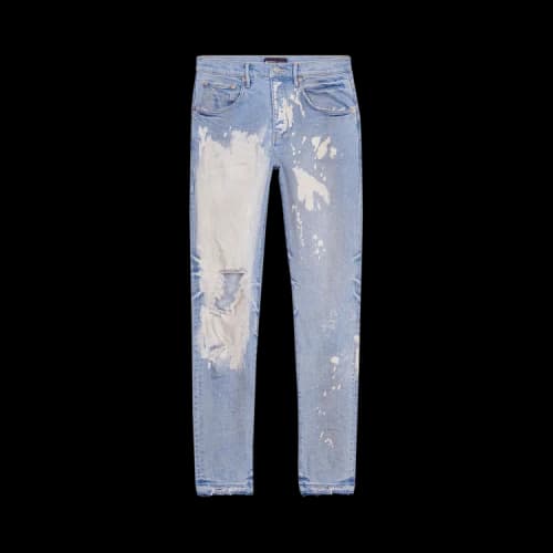 PURPLE BRAND Bleach Blowout Jeans 'Indigo'