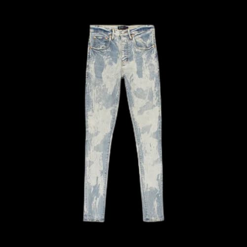 PURPLE BRAND Light Vintage Spotted Bleach Skinny Jeans 'Indigo'