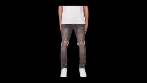 Purple Brand Vintage Worn Blowout Jeans Black