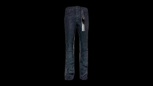 Purple Brand Black Resin Flare Jean Black