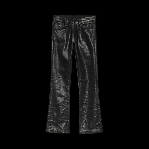 PURPLE BRAND Coated Flare Jeans 'Black'