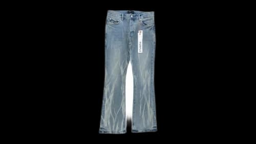 Purple Brand P004-CTLN225 Calcite Flare Jean Indigo