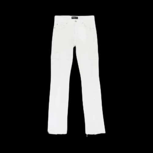 PURPLE BRAND Optic Cargo Skinny Jeans 'White'