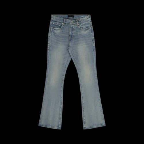 PURPLE BRAND Flared Pinner Coated Vintage Jeans 'Blue'