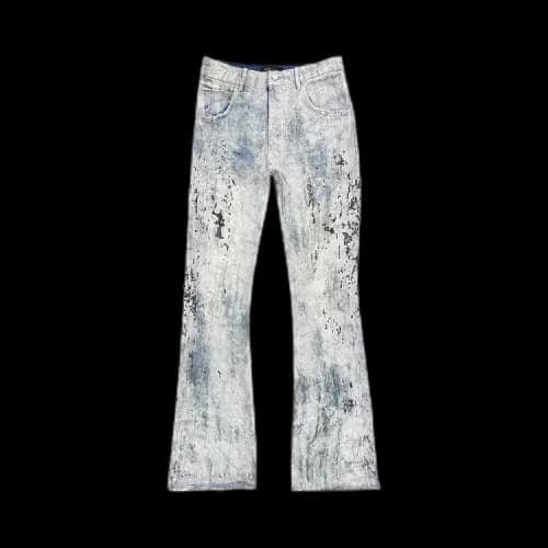 PURPLE BRAND Flare Jeans 'Light Indigo'