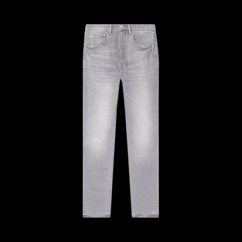 PURPLE BRAND Mid Rise Straight Jean 'Faded Grey'
