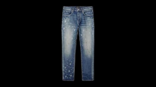 Purple Brand P005-MNBM425 Mono Bling Vintage Jeans Indigo