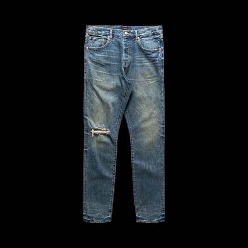 PURPLE BRAND P005 Stratos Vintage Knee Slit Jean 'Dark Indigo'