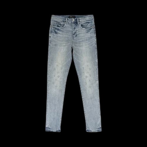 PURPLE BRAND Tuffetage Monogram Skinny Jeans 'Indigo'