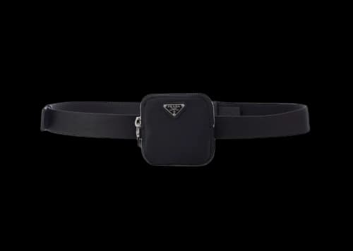 Prada Woven Nylon Belt Bag Black