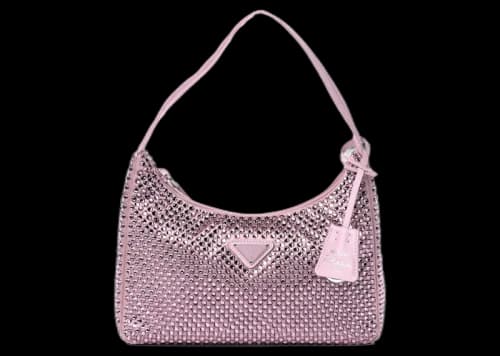Prada Re-Edition 2000 Crystal Bag Pink